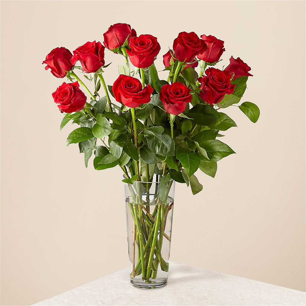 Long Stem Red Rose Bouquet – Heaven Sent Florist, El Paso TX