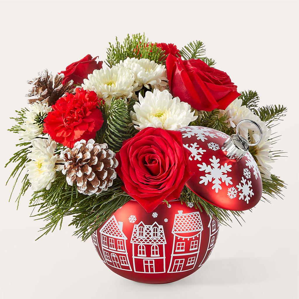 Christmas Village Ornament – Heaven Sent Florist, El Paso TX