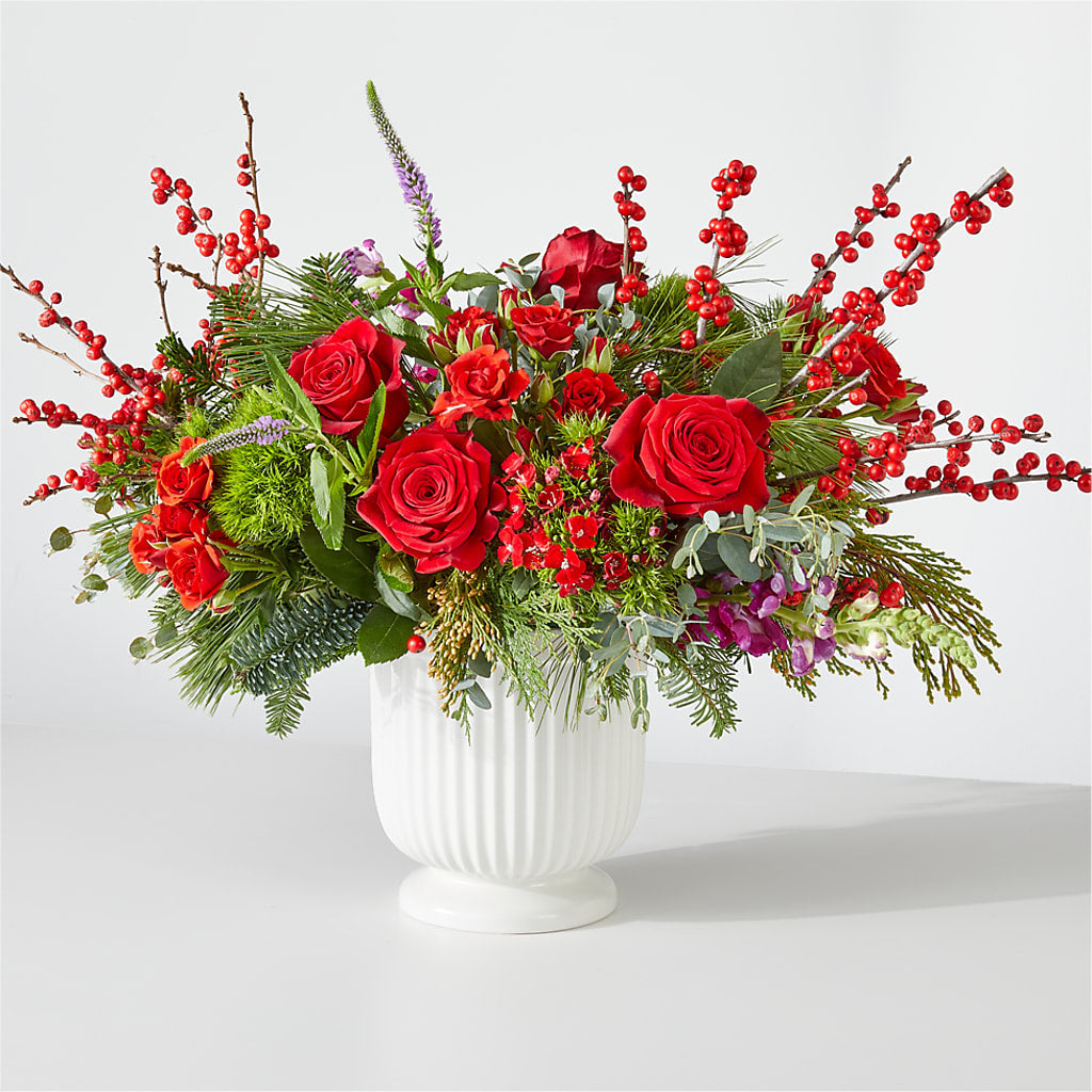Big Red Bow Bouquet – Heaven Sent Florist, El Paso TX