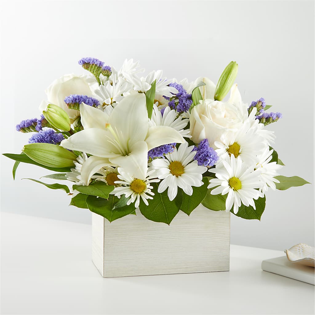 Beyond Blue Box Bouquet – Heaven Sent Florist, El Paso TX