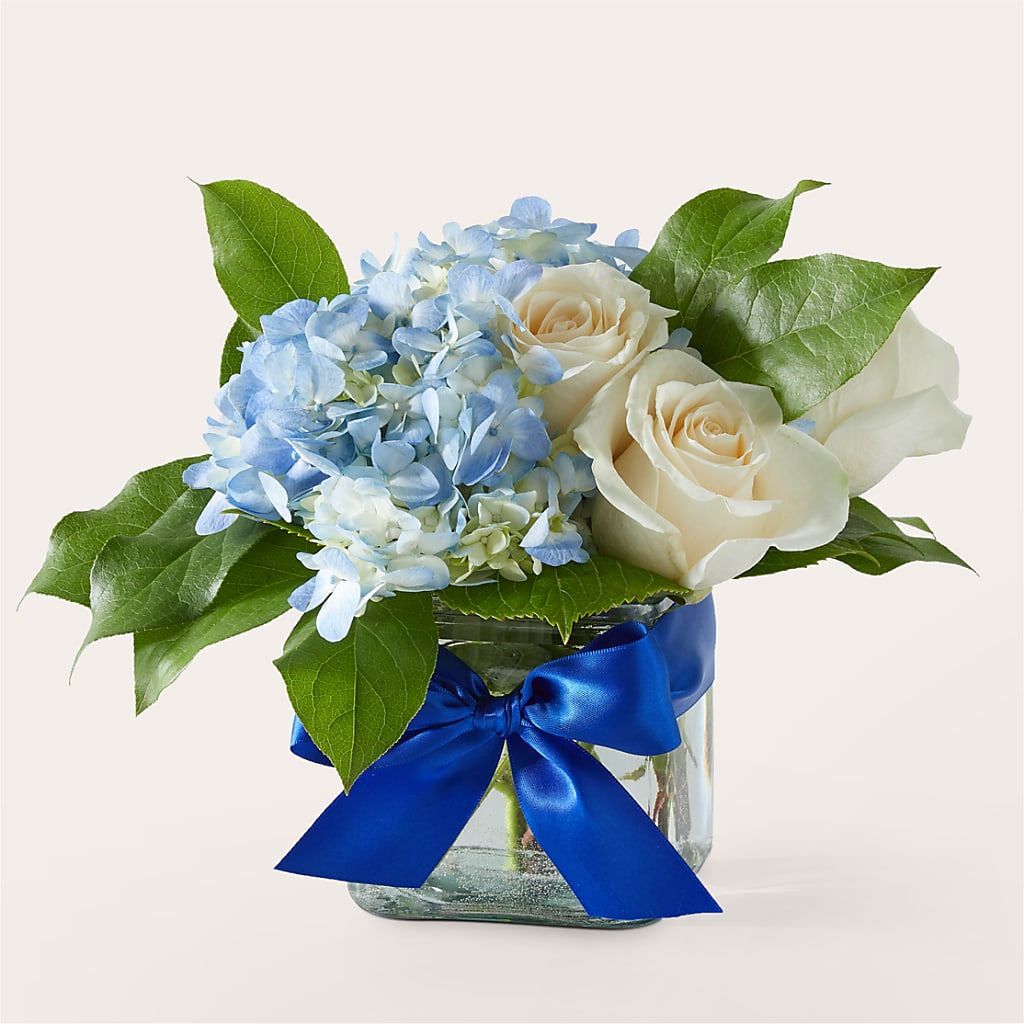 Sky Blue Delight Bouquet – Heaven Sent Florist, El Paso TX