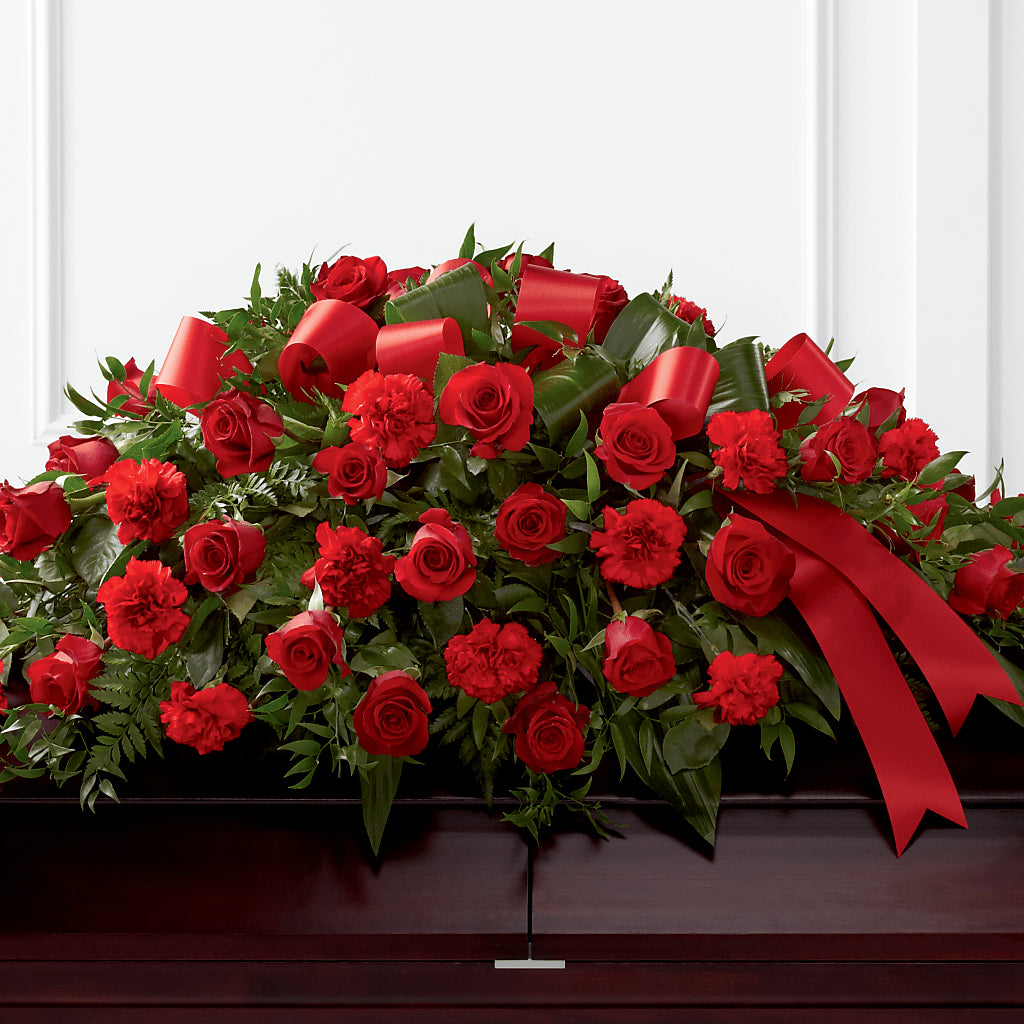 Tribute of Life Casket Spray – Heaven Sent Florist, El Paso TX