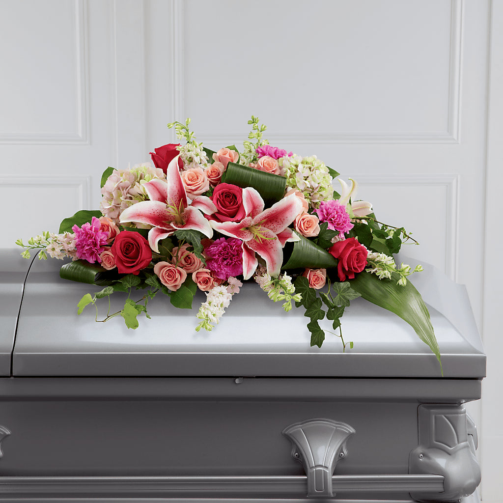 Splendid Grace Casket Spray – Heaven Sent Florist, El Paso TX