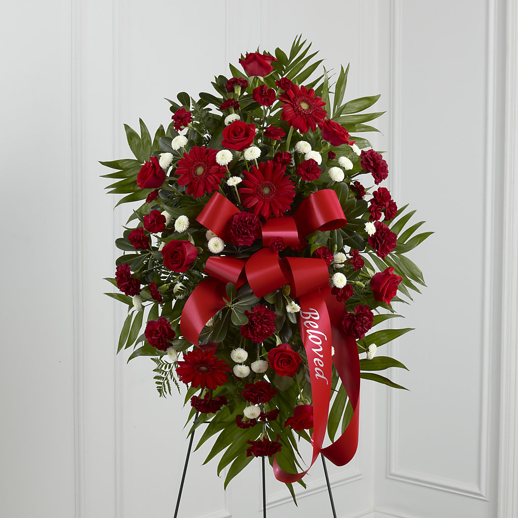 Treasured Memories Standing Spray – Heaven Sent Florist, El Paso TX