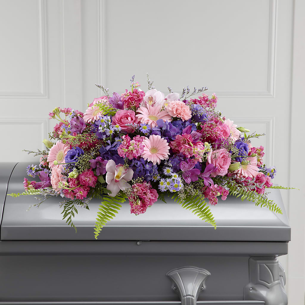 Glorious Garden Casket Spray – Heaven Sent Florist, El Paso TX