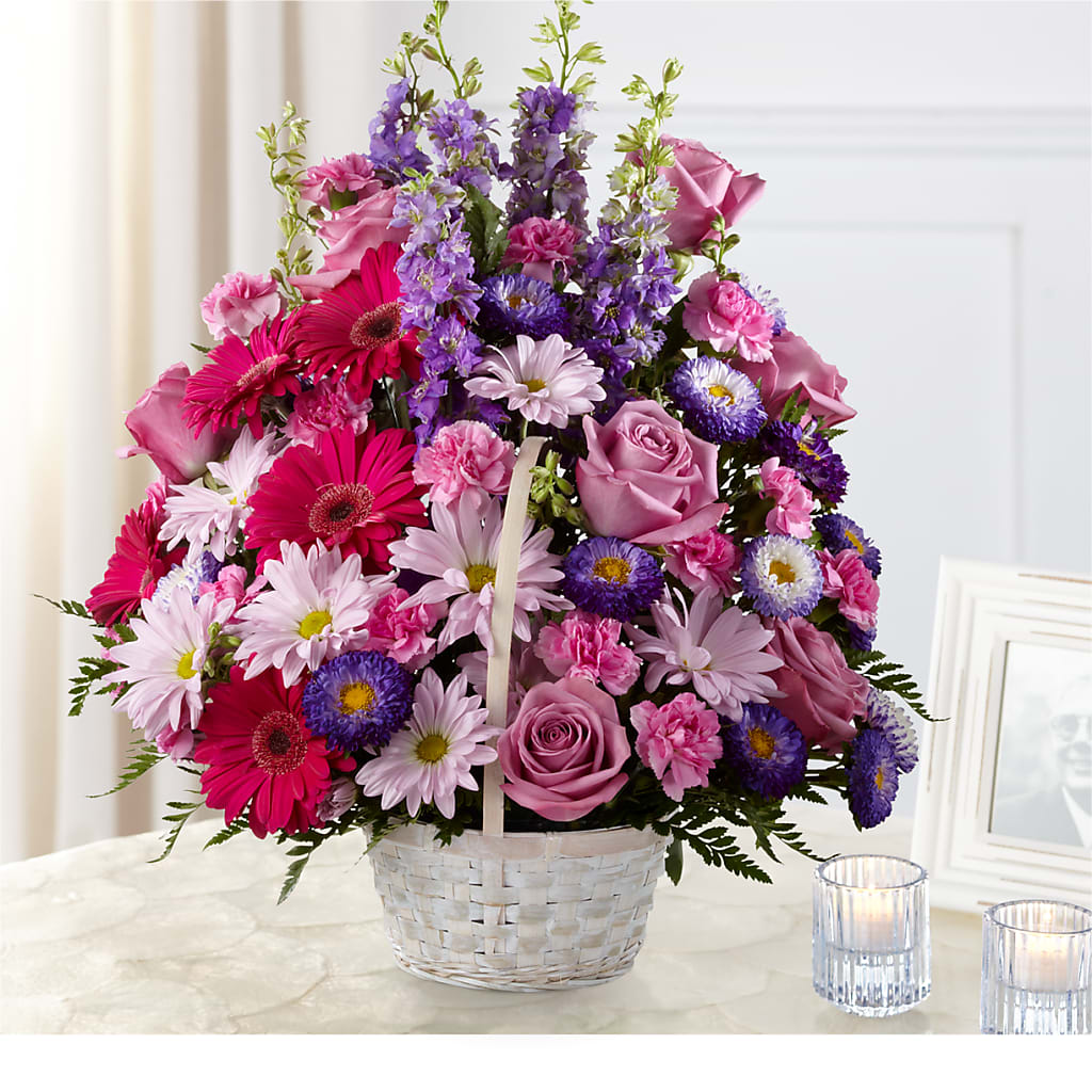 Pastel Peace Basket – Heaven Sent Florist, El Paso TX