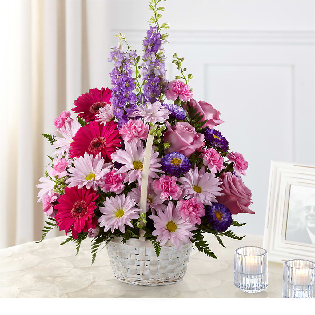 Pastel Peace Basket – Heaven Sent Florist, El Paso TX