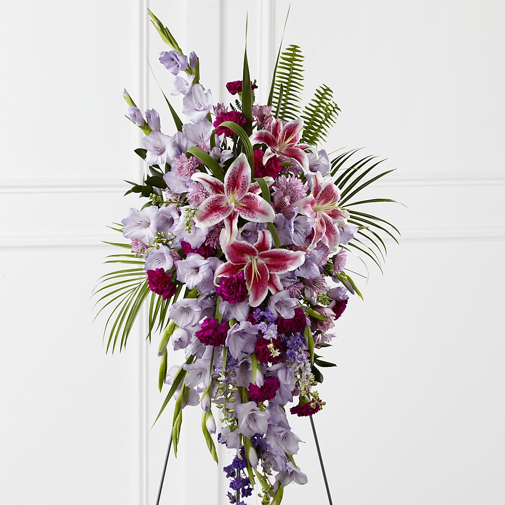 Tender Touch Standing Spray – Heaven Sent Florist, El Paso TX