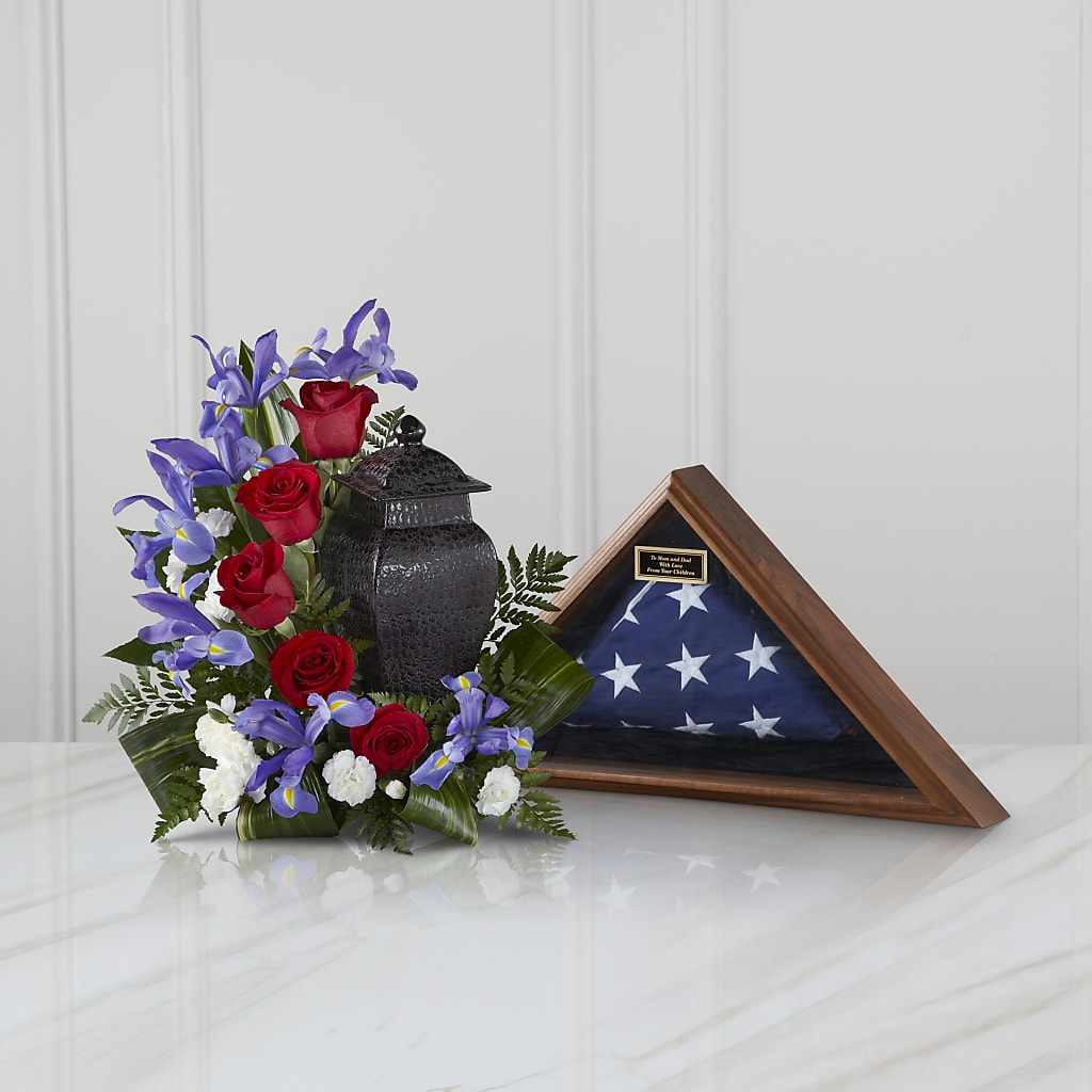 Patriotic Tribute Arrangement – Heaven Sent Florist, El Paso TX