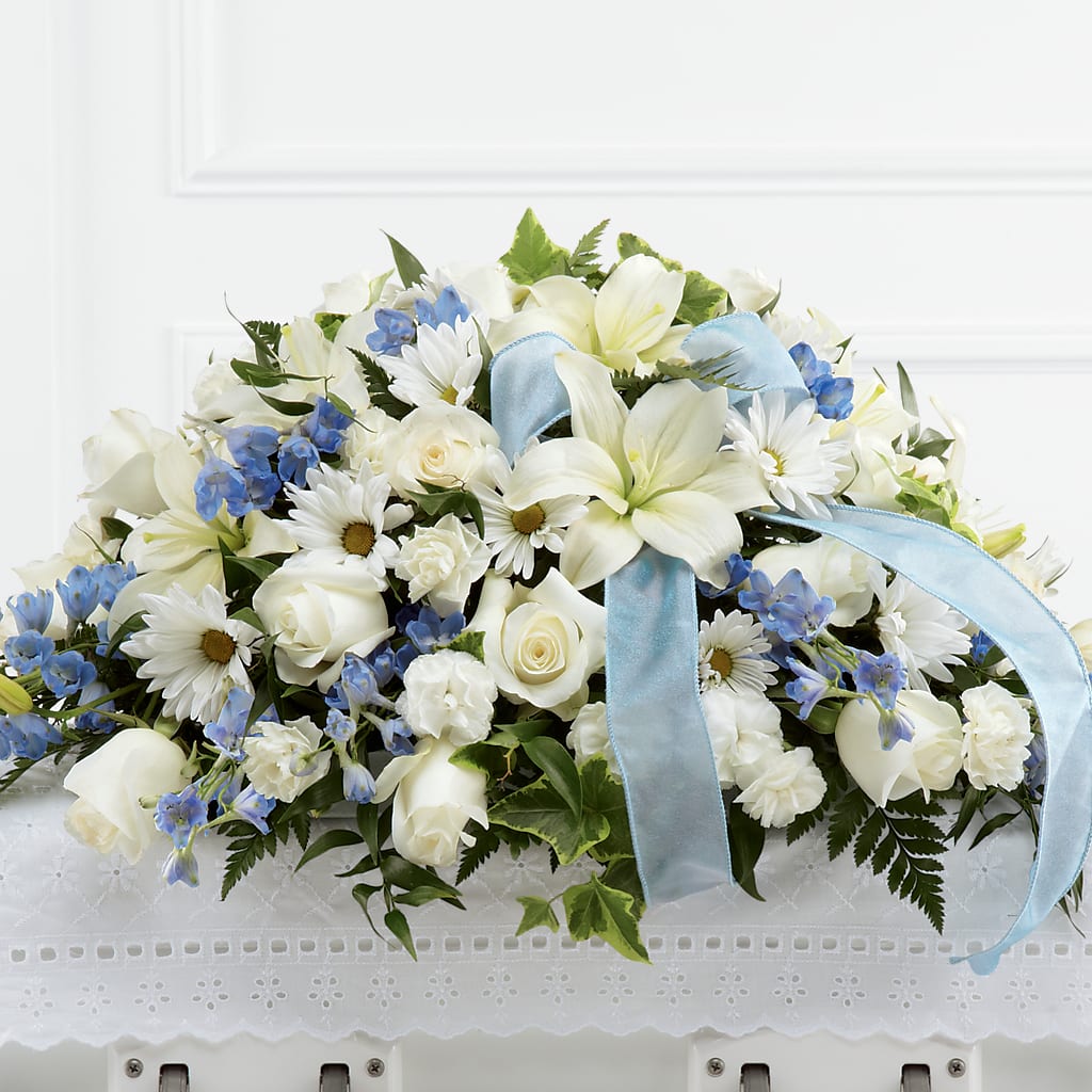 Tender Treasure Casket Spray – Heaven Sent Florist, El Paso TX