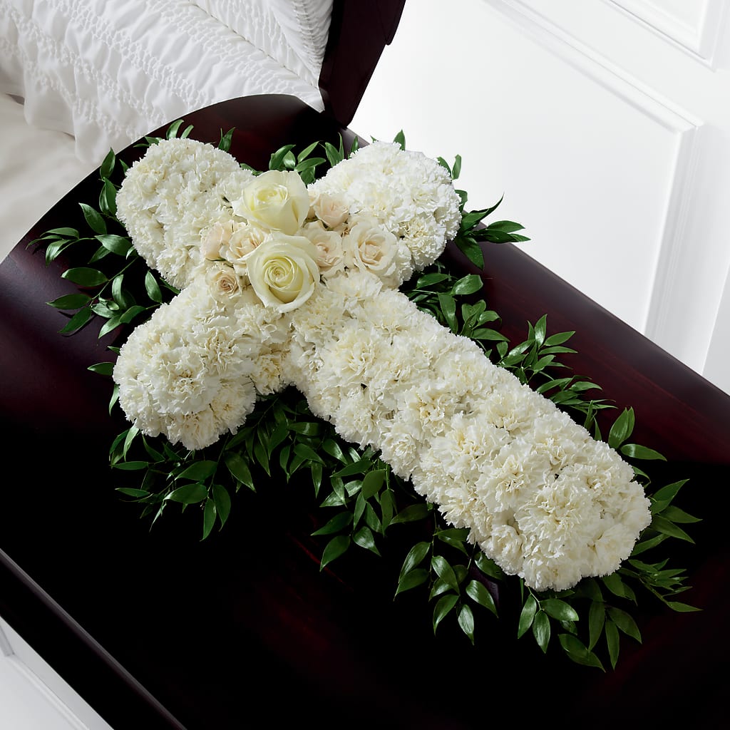 Peaceful Memories Casket Spray (Standard) – Heaven Sent Florist, El Paso TX