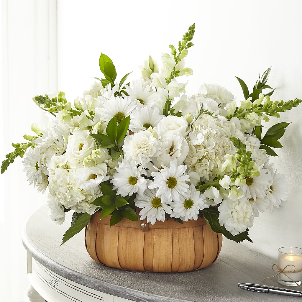 Pure Ivory Basket – Heaven Sent Florist, El Paso TX