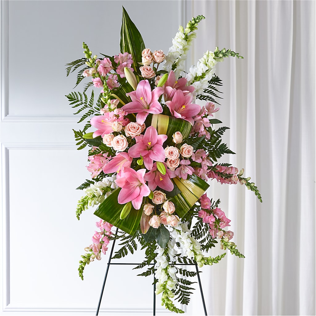 Elegant Embrace Standing Spray – Heaven Sent Florist, El Paso TX