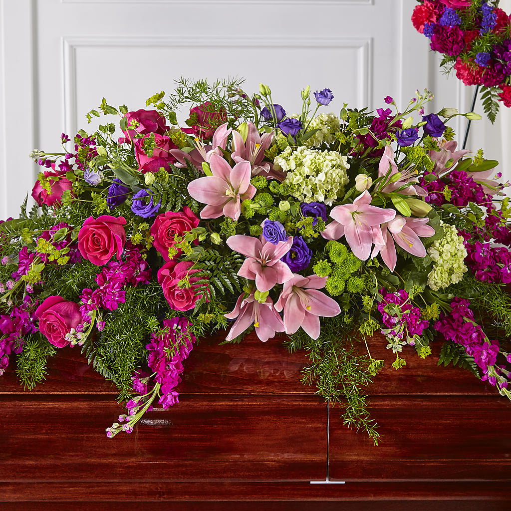 Radiant Tribute Casket Spray – Heaven Sent Florist, El Paso TX