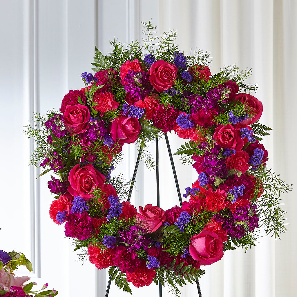 Calming Colors Wreath – Heaven Sent Florist, El Paso TX