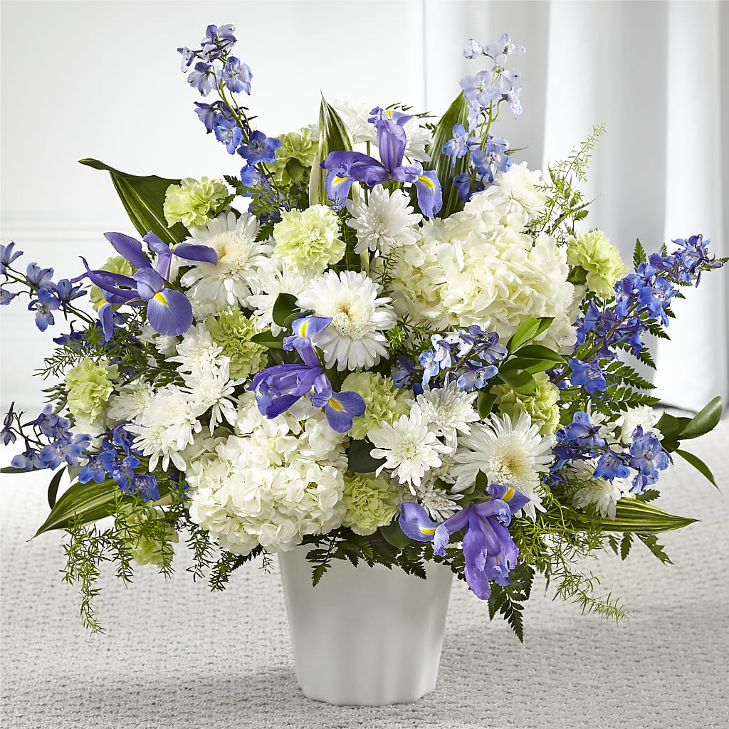 Soft Serenity Floor Basket – Heaven Sent Florist, El Paso TX