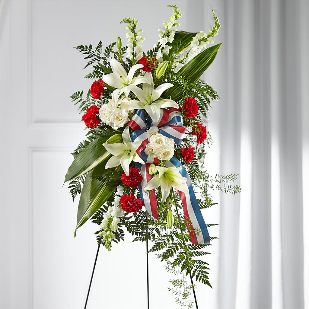 Stars of Life Standing Spray – Heaven Sent Florist, El Paso TX