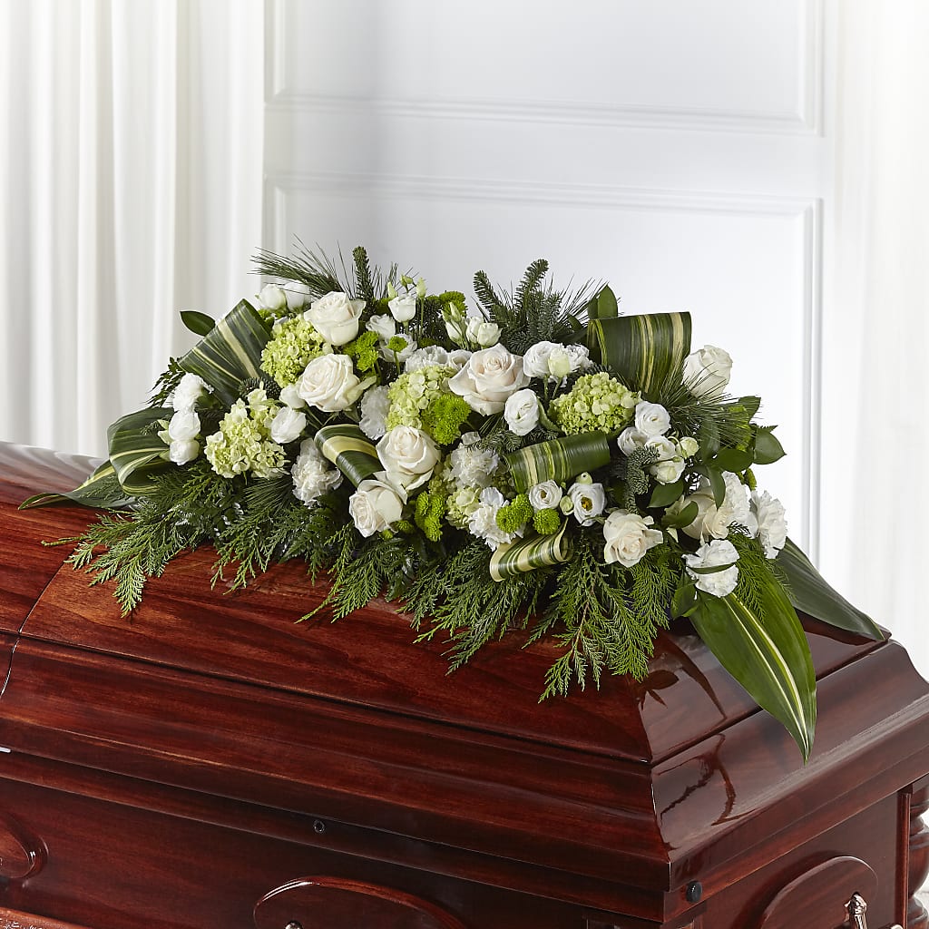 Hopeful Gesture Casket Spray – Heaven Sent Florist, El Paso TX