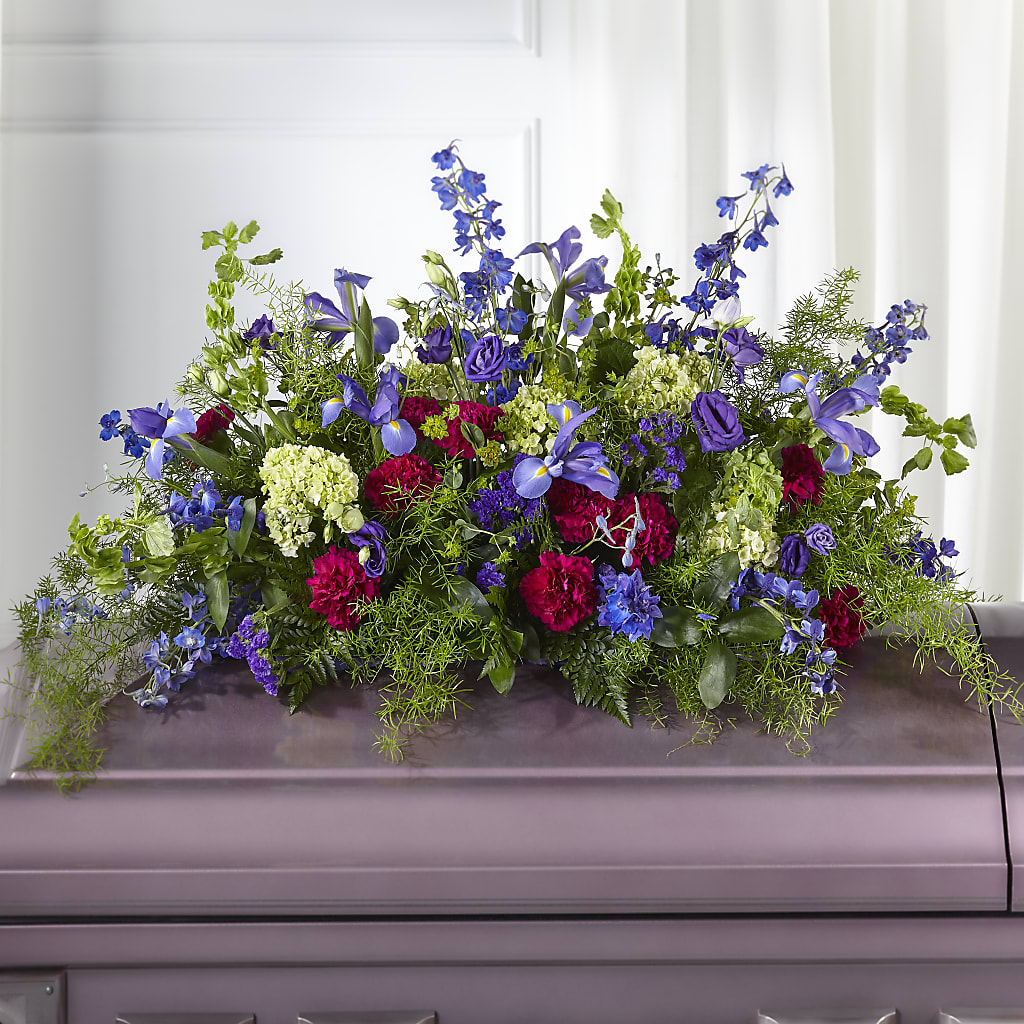 Always Treasured Casket Spray – Heaven Sent Florist, El Paso TX