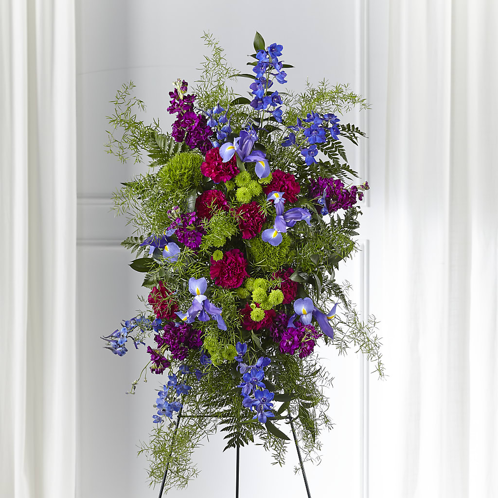 Heavenly Skies Standing Spray – Heaven Sent Florist, El Paso TX
