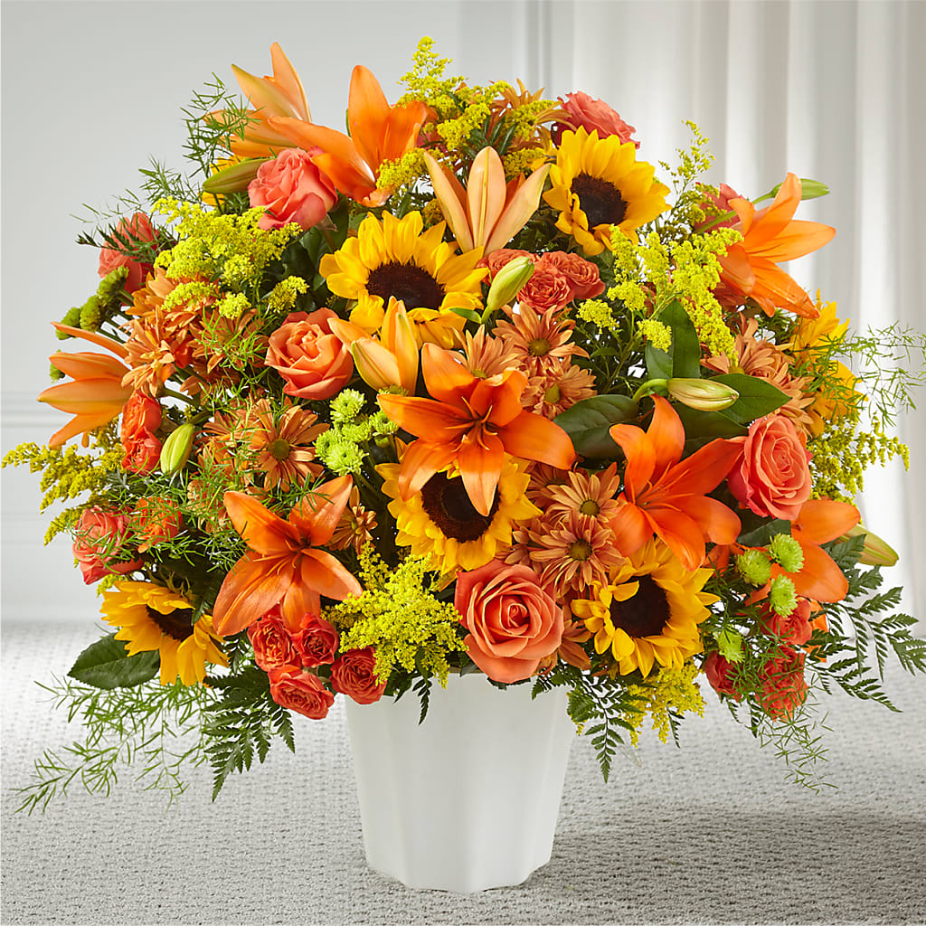 Harvest Thoughts Floor Basket – Heaven Sent Florist, El Paso TX