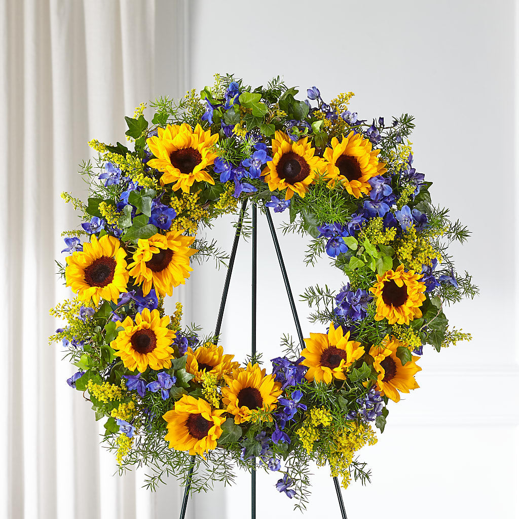 Bright Rays Wreath – Heaven Sent Florist, El Paso TX