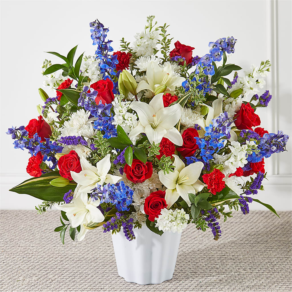 Consoled Floor Basket – Heaven Sent Florist, El Paso TX