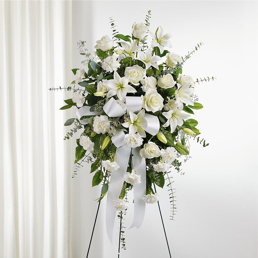 With Care Standing Spray – Heaven Sent Florist, El Paso TX