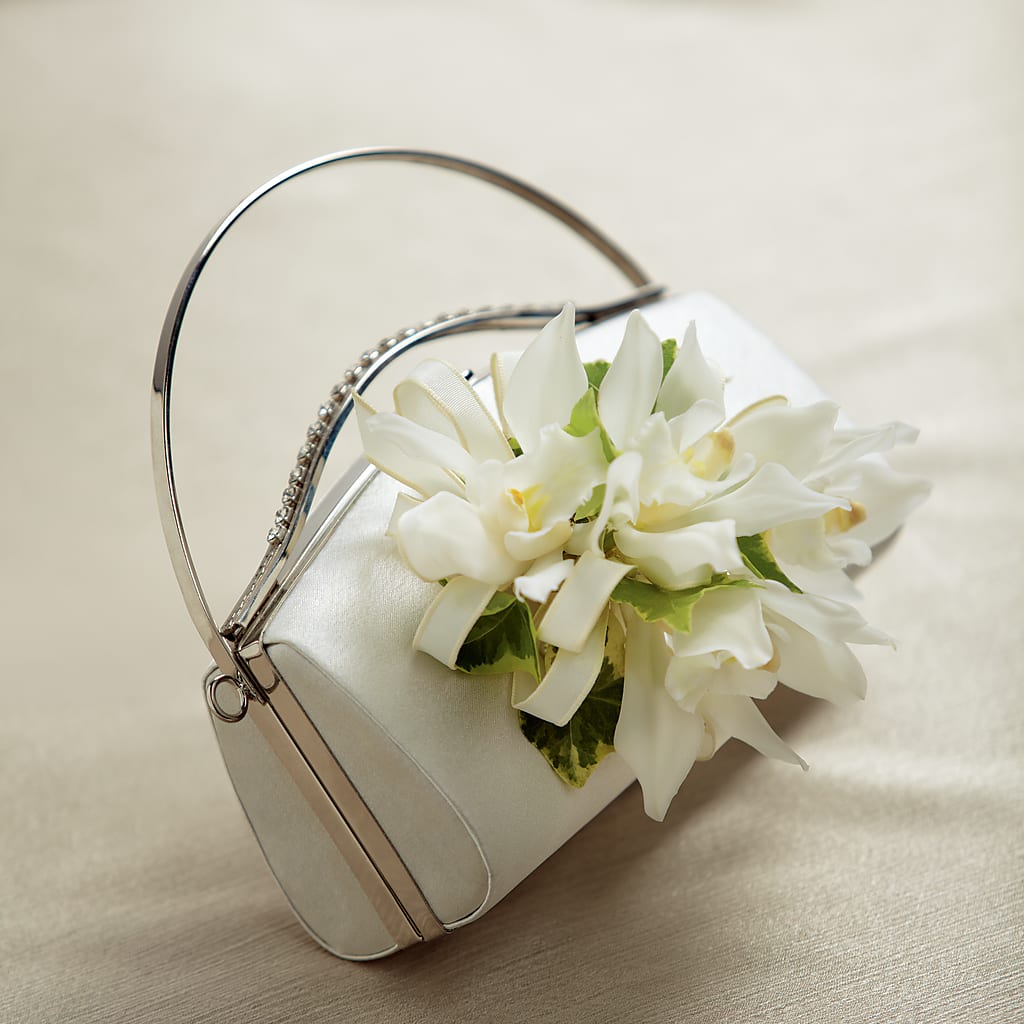 White Purse Decor – Heaven Sent Florist, El Paso TX