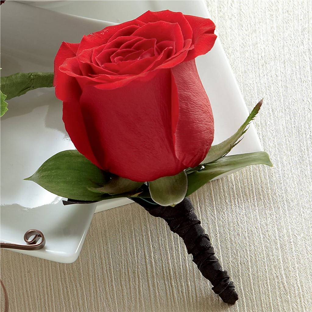 Red Rose Boutonniere – Heaven Sent Florist, El Paso TX
