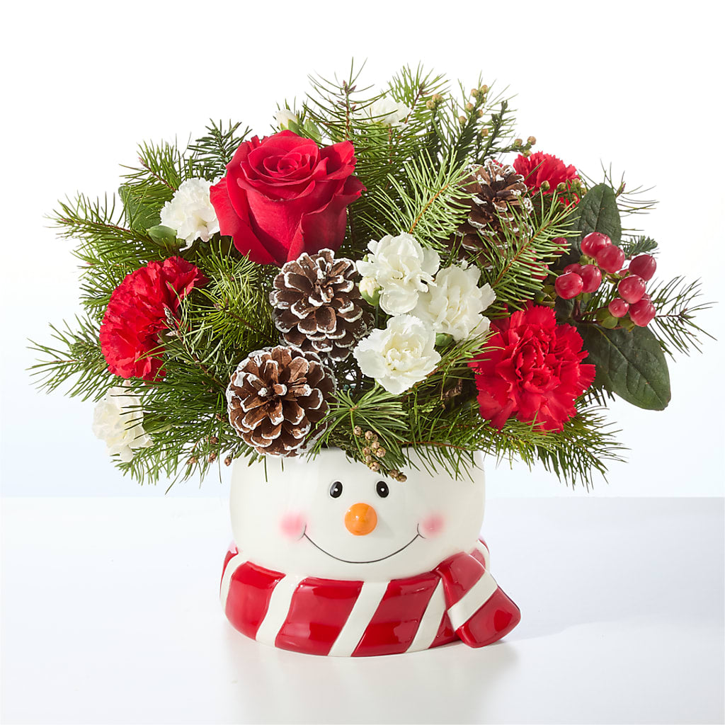Jolly Snowman Bouquet –  Heaven Sent Florist, El Paso TX