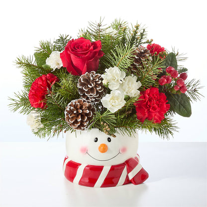 Jolly Snowman Bouquet –  Heaven Sent Florist, El Paso TX