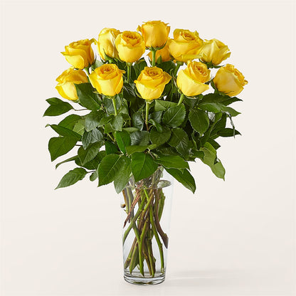 Long Stem Yellow Rose Bouquet –  Heaven Sent Florist, El Paso TX