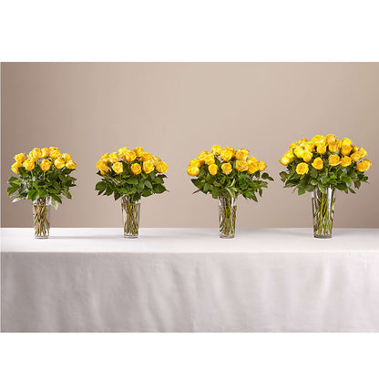 Long Stem Yellow Rose Bouquet –  Heaven Sent Florist, El Paso TX