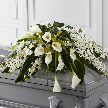 Angel Wings Casket Spray –  Heaven Sent Florist, El Paso TX