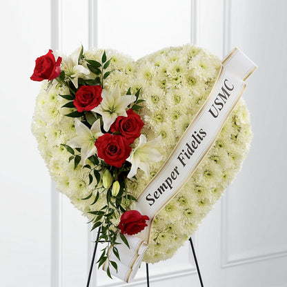 Heartfelt Hero Standing Heart –  Heaven Sent Florist, El Paso TX