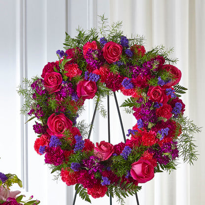 Calming Colors Wreath –  Heaven Sent Florist, El Paso TX