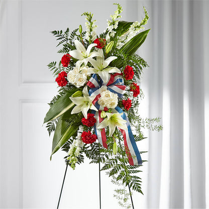 Stars of Life Standing Spray –  Heaven Sent Florist, El Paso TX