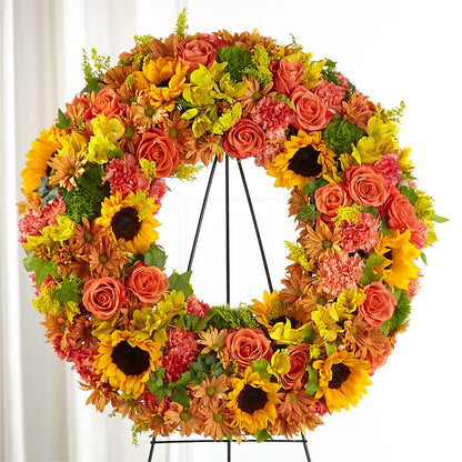 Autumnal Memories Wreath (Standard) –  Heaven Sent Florist, El Paso TX