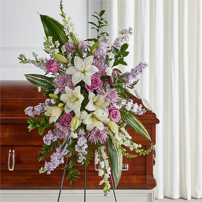Grateful Hearts Standing Spray –  Heaven Sent Florist, El Paso TX