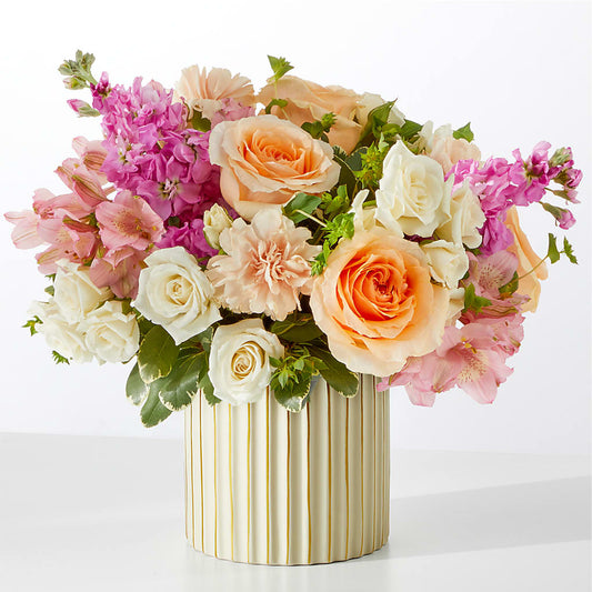Paradise Bouquet with Ivory Vase –  Heaven Sent Florist, El Paso TX