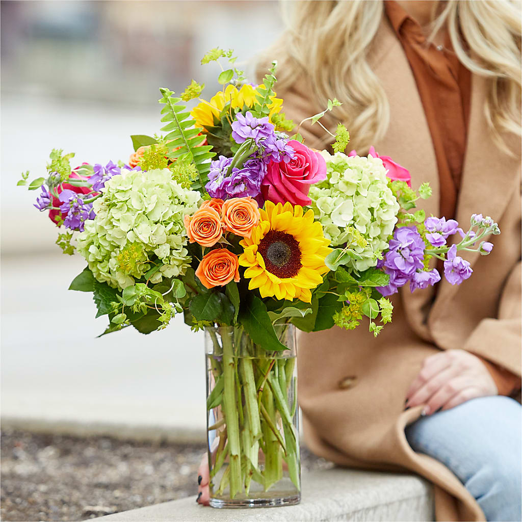 Vibrant Greetings Bouquet –  Heaven Sent Florist, El Paso TX