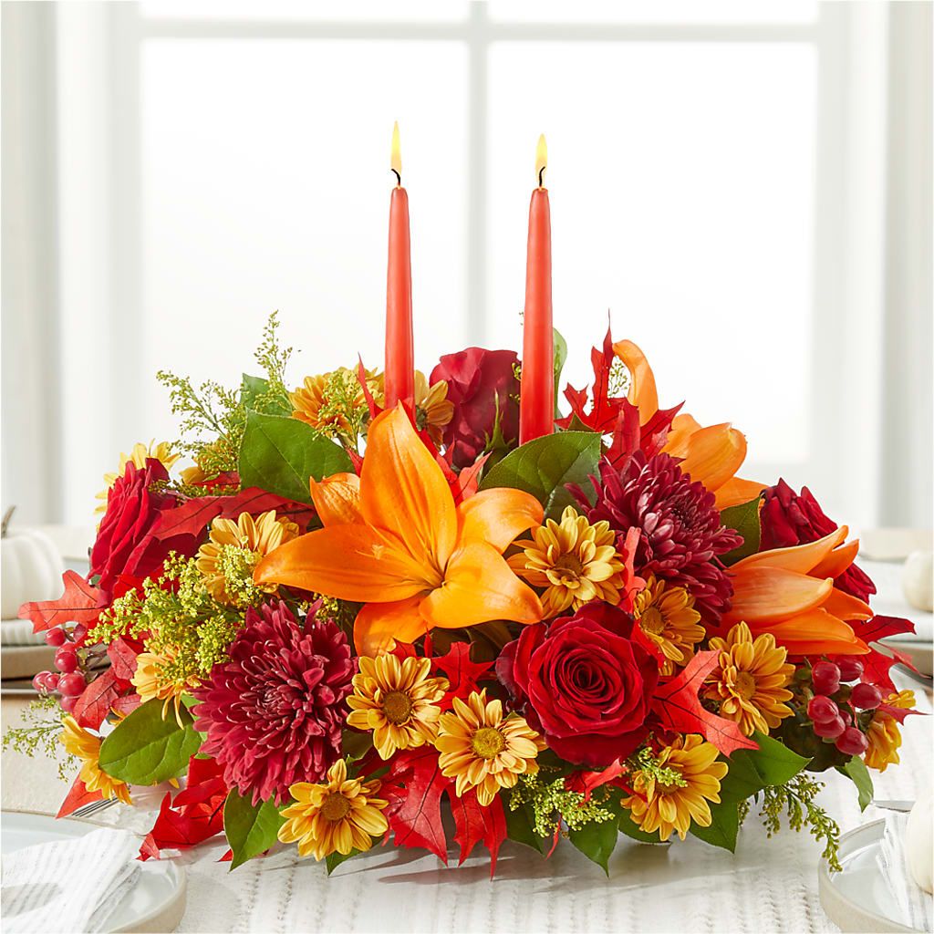 Autumn's Embrace Centerpiece –  Heaven Sent Florist, El Paso TX
