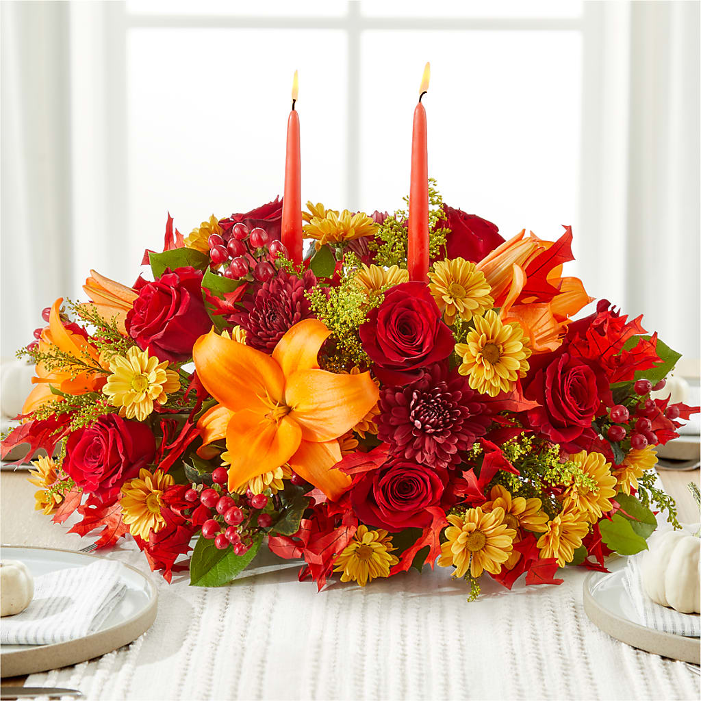 Autumn's Embrace Centerpiece –  Heaven Sent Florist, El Paso TX