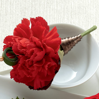 Red Carnation Boutonniere –  Heaven Sent Florist, El Paso TX